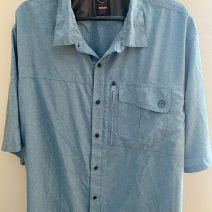 Wrangler regular fit 2XX blue shirt
